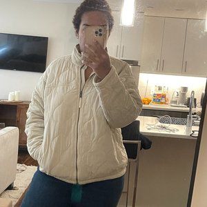 AE Quilted Oversized Zipped Up Jacket